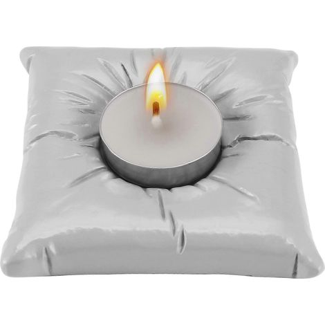 Porte-bougies en résine en forme de coussin, support pour bougies, plateau de rangement pour bijoux A (1/5)