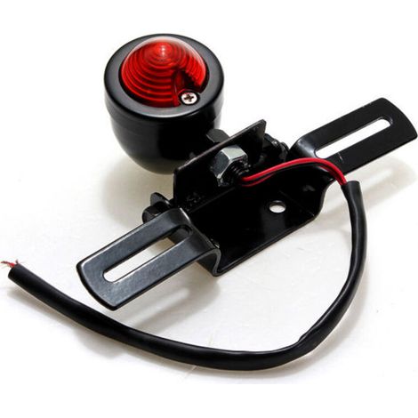 Pièces de modification pour motos, modification pour Harley cruiser, feu arrière rétro, feu stop arrière, support de plaque d'immatriculation arrière (1/2)