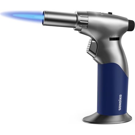 Mini-Bunsenbrenner nachfüllbar mit Dauerflamme, 3-fach einstellbar, für Küche & Hobby (1/5)