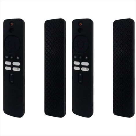 Convient à la pour Xiaomi TV Box 4K 2e Génération, Étui de Protection en Silicone pour Xiaomi Télécommande, Noir (1/4)