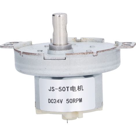 Moteur à engrenages 50RPM DC24V JS‑50T pour équipement industriel et contrôle motorisé (1/5)
