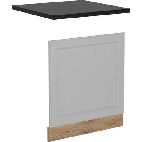 Frontal para lavavajillas R-Line, Blanco casa de campo, 60 cm , ET Antracita, Vicco (1/5)