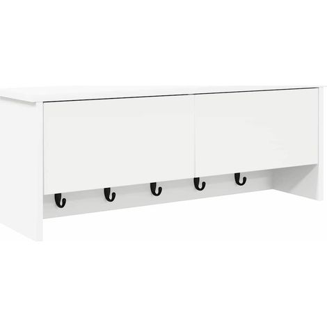 Maison Exclusive - Wandmontierter nachttisch Weiß 80 x 20 x 30 cm