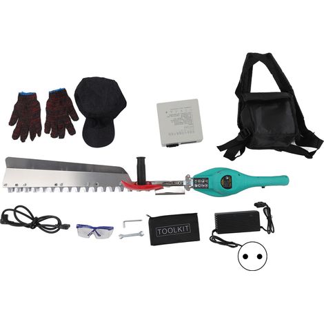 Coupe-haies à lame unique 24V 800W, taille-haies électrique DC rechargeable, tondeuse à haie, chargeur AC110-240V prise UE (1/5)