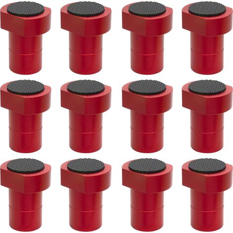 Lot de 12 butées d'établi 3/4", butées antidérapantes en alliage d'aluminium pour tables MFT, travaux de menuiserie et projets de bricolage (19 mm / 0,75 pouce) (1/5)