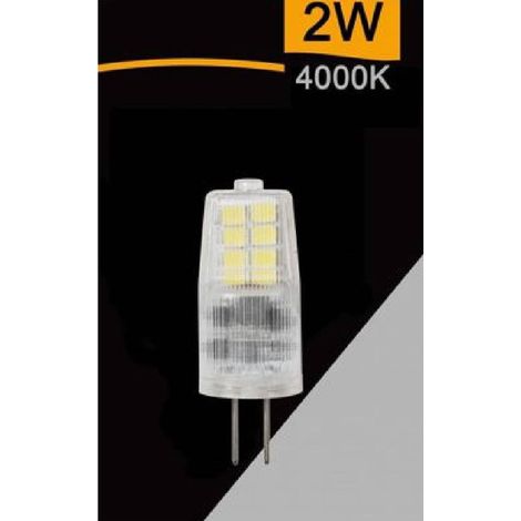 TrAdE Shop Traesio - Lampadina Led G4 Ac/dc 12v 2 W 200 Lumen Luce 4000k 3000k 6500k Spardc-g4-2w-ce3 - -Bianco Naturale -