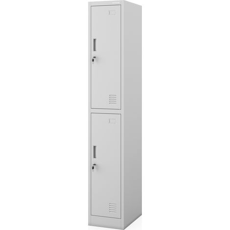 Grauer BHP Sozial-Kleiderschrank: IGOR 1 Plus