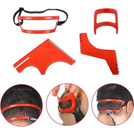 Gabarit de coupe de cheveux pour la nuque et le dos, style portable, pour hommes (mari, amis).