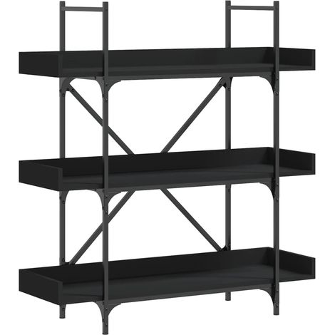 Maison Exclusive - Bücherregal 3 Böden Schwarz 100x33x108,5 cm Ho