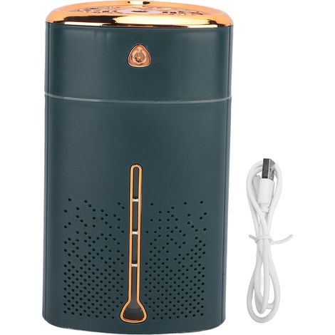 Humidificateur USB Portable 1000ml avec Nuit Lumière et Bouton Tactile - Pour Chambre, Bureau, Voiture et Voyage (1/5)