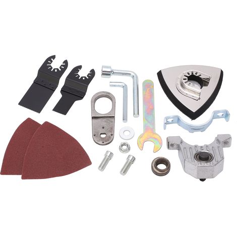 Disqueuse Adaptateur Lame Oscillante Multitool Kit Ponçage Découpe Bois Métal Accessoires (1/5)