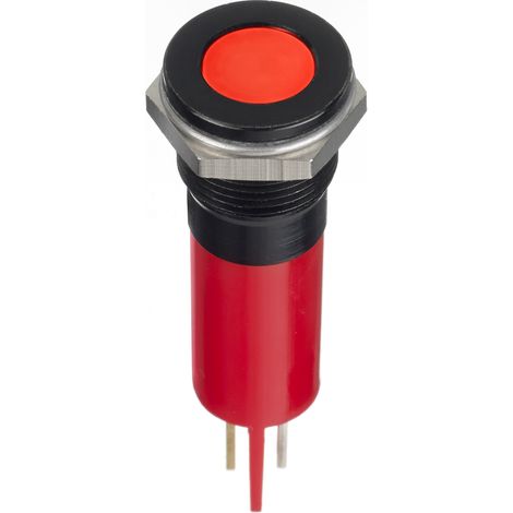 Voyant LED lumineux  Rouge RS PRO, dia. 12mm, 24V c.c., IP67 ( Prix pour 1 )