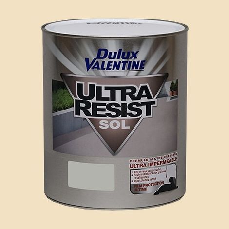 Peinture pour sol Dulux Valentine Ultra Resist Sable (Sandy) 0,5 L ultra imperméable (1/2)
