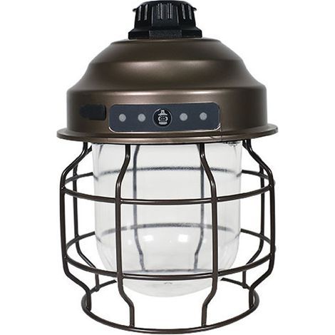 DirigéLampe de camping rechargeable. lampe suspendue d'extérieur. idéale pour patio. terrasse et éclairage de secours. finition cuivre vintage (1/5)