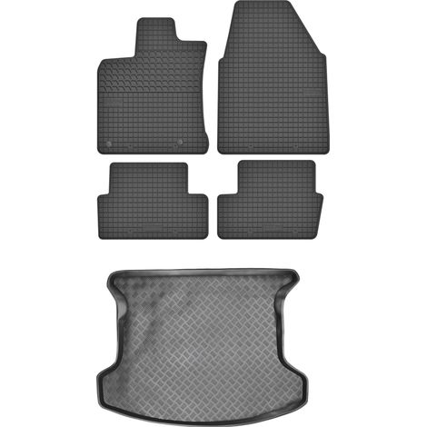 Ensemble de tapis de sol en caoutchouc pour Nissan Qashqai I Crossover (2007-2013) + tapis de coffre (1/5)