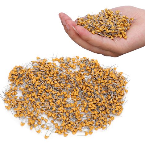 1000 Stück Keramikkondensatoren, monolithisch, Inline, 0,022 µF, Pin-Raster 5,08 mm, DC 50 V, Abweichung 10 % (1/5)