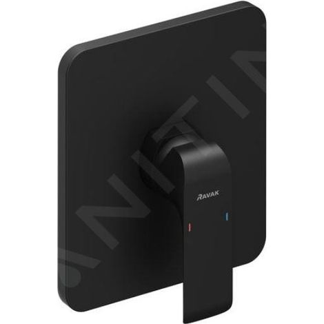Ravak Flat - Mitigeur de douche encastré, noir mat X070180 (1/5)