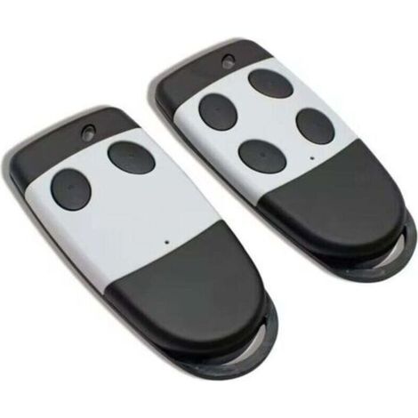 Lot de 2 télécommandes compatibles CARDIN S449 QZ2 QZ4 433 MHz, émetteurs à code tournant à 2 et 4 boutons pour portes de garage (1/4)
