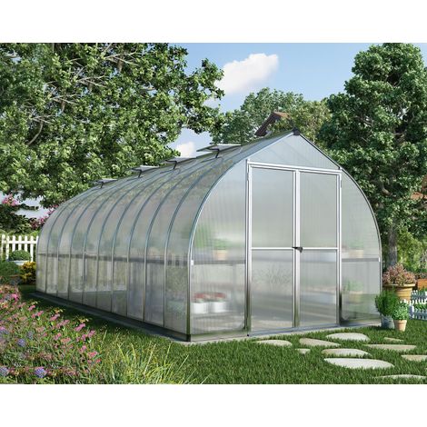 Canopia Bella Invernadero De Jardín Policarbonato 613X244X219 cm Plateado