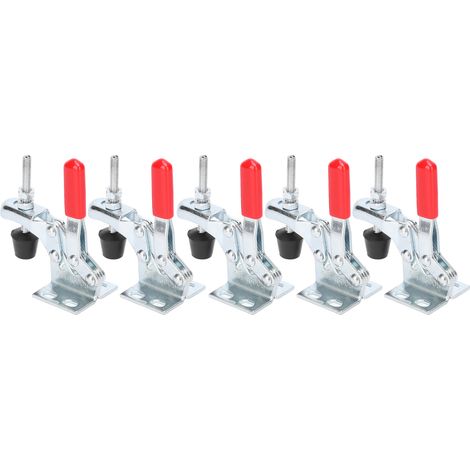 Lot de 5 pinces à genouillère à dégagement rapide pour montage vertical, outil de serrage de 30 kg de force. (1/5)