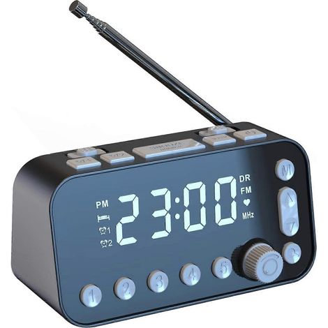 Digital DAB & FM Radio Alarm Clock, LED, Dual Timer, Large Display (1/5)