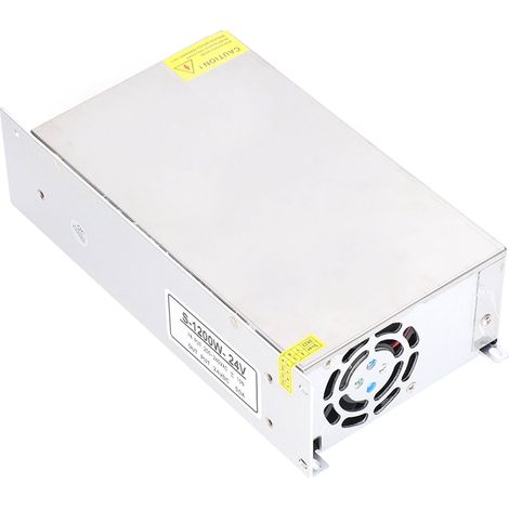 Alimentation à découpage tension constante 200-240VAC vers 24VDC transformateur adaptateur 50A 1200W pour LED, industrie, équipement. (1/5)