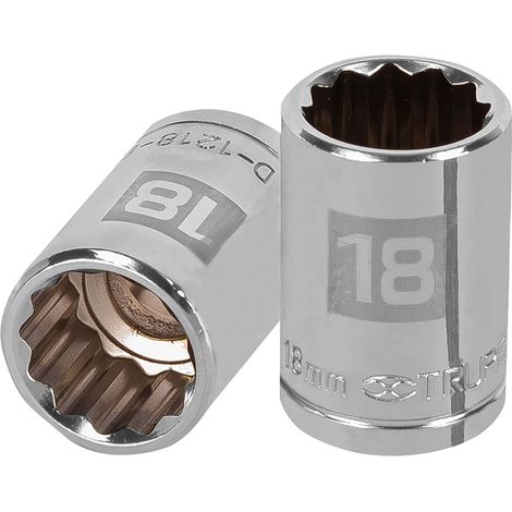 Llave vaso bihexagonal, cuadro 1/2 - 18 mm