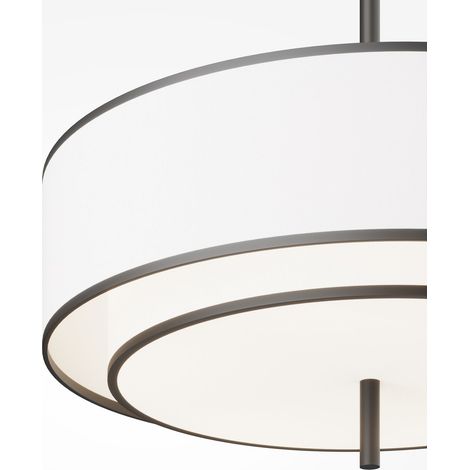 Lampada a sospensione moderna bianco/nera 5xE27 Maytoni Bergamo (1/2)