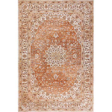 Teppich HAYA Orange 160 x 230 cm Baumwolle