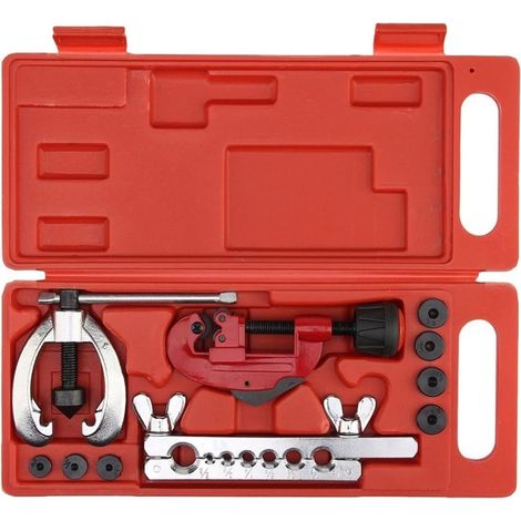 Machine de Fabrication de Badges dix PCS Copper Brake Fuel Pipe Repair Double Flaying Dies Tool Set Talle Kit Kit Tube (1/5)