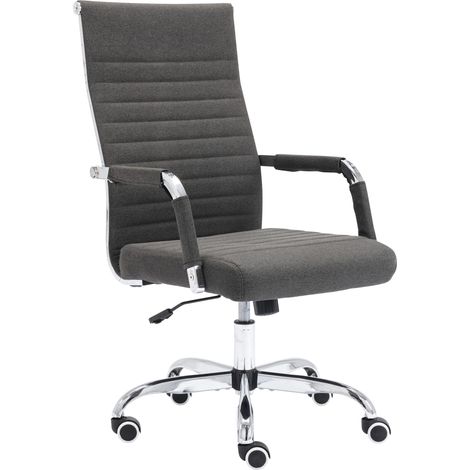 Sedia Da ufficio Amadora grigio scuro Tessuto (1/5)