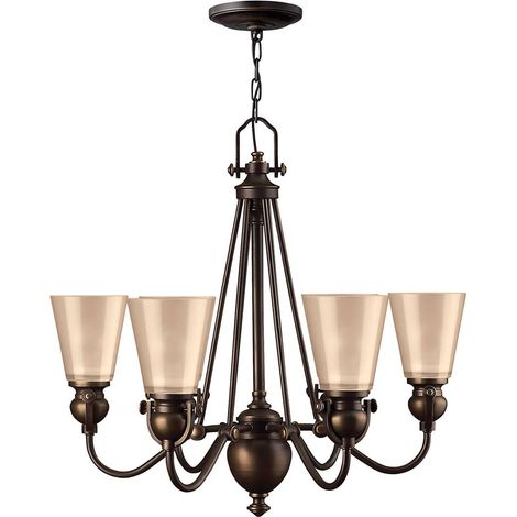 Elstead Mayflower - 6 Leichter mehrarmiger Kronleuchter Olde Bronze Finish, E27 (1/5)