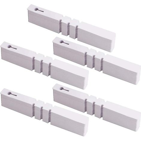 1000 etichette adesive da 8 pollici, impermeabili, da appendere, per uso esterno, 2 etichette in plastica bianca da 21 cm per alberi