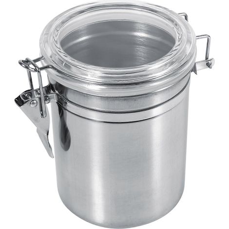 boîte de conservation alimentaire en acier inoxydable pour la cuisine, idéale pour le sucre, le thé, le café et les grains de café (101012,5 cm) (1/5)