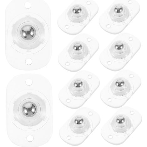 de 12 mini roulettes pivotantes adhésives en acier