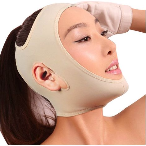 Masque Visage Complet - Anti-Rides Amincissant - Pour Joues Et Contour Du Visage En V - 4 Tailles Disponibles - 1 Pièce