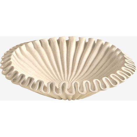 Bol décoratif en résine Irente SKLUM Blanc Ø30 cm (1/5)