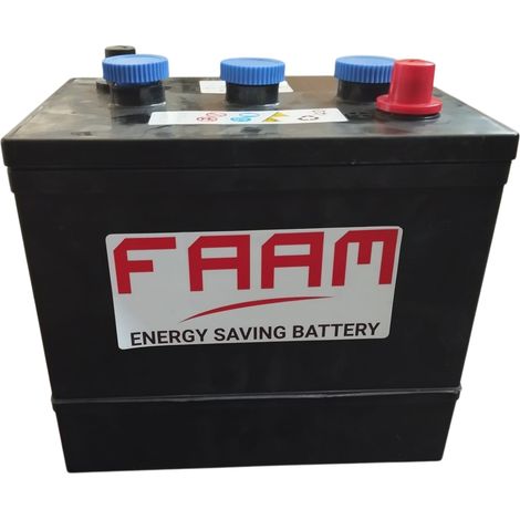 Batteria 6V 120AH 680A B224S 3RT7 0912061CS mm.260x175x236 +DX (1/2)