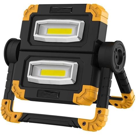 Projecteur LED - 20W - 1500 Lumens - Rechargeable - Rotation 360° (1/4)