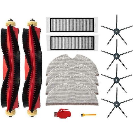Pièces détachées pour aspirateur robot Xiaomi Roborock S6 S60 S65 S5 Max S6 Max V S6 Pure : brosse principale, filtre HEPA et serpillière. (1/5)