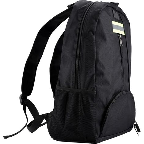 SJLERST Sac à dos en toile Oxford pour outils, sac résistant à l'usure pour électricien, plombier, réparateur (Noir)