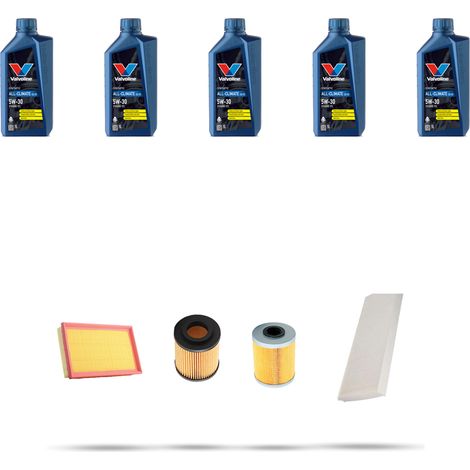 Kit tagliando 4 FILTRI e 5L OLIO compatibile con Opel Combo B 1.7 DTI 55kw Dal 2001 (1/5)