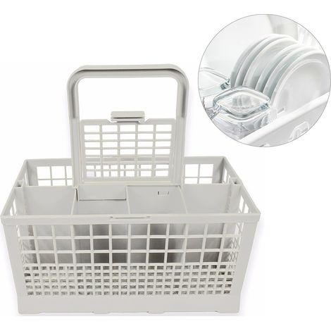 Panier à couverts pour lave-vaisselle universel, organiseur à compartiments multiples, rangement pour couverts (1/4)