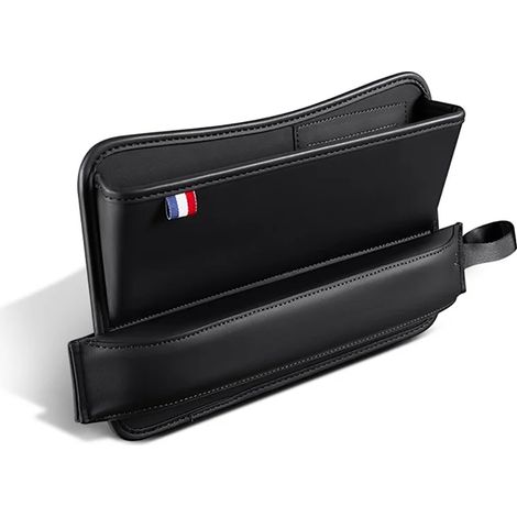 (Noir) Boîte de rangement multifonctionnelle pour l'espace entre les sièges de voiture, sac de rangement pour espace entre les sièges, accessoire de décoration intérieure pour voiture (1/5)