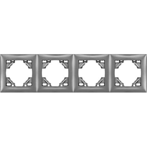 Toolight Vierfachrahmen Für Steckdosen Oste Jnh016-4f Grey (1/5)