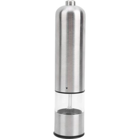 Moulin à poivre électrique, moulin à sel électrique en acier inoxydable, moulin à poivre électrique, moulin à poivre automatique à piles – des appareils de cuisine intelligents tout-en-un. (1/5)