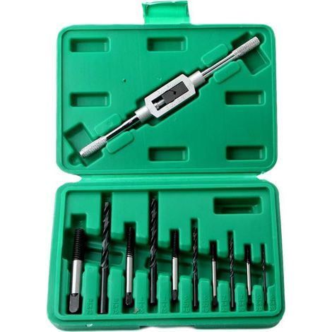 Broken Screw Extractor, 11-Piece Screw Extractor Kit, Damaged Screw Extractor Set for Removing Broken or Damaged Screws, Bolts, Fasteners, Removal Tool (1/4)