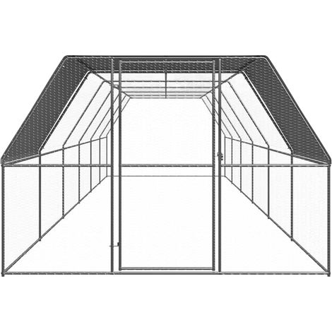Maison Exclusive - Pollaio per Esterni 3x12x2 m in Acciaio Zincato (1/5)