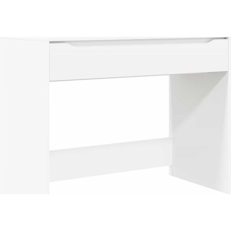 Bureau avec tiroir Blanc 100 x 50 x 78 cm Bois d’ingénierie vidaXL (1/5)