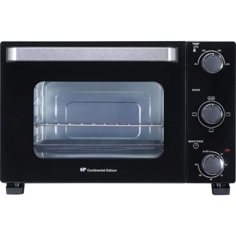 Continental Edison CEMF22B Mini-Ofen Schwarz 22L (1/5)